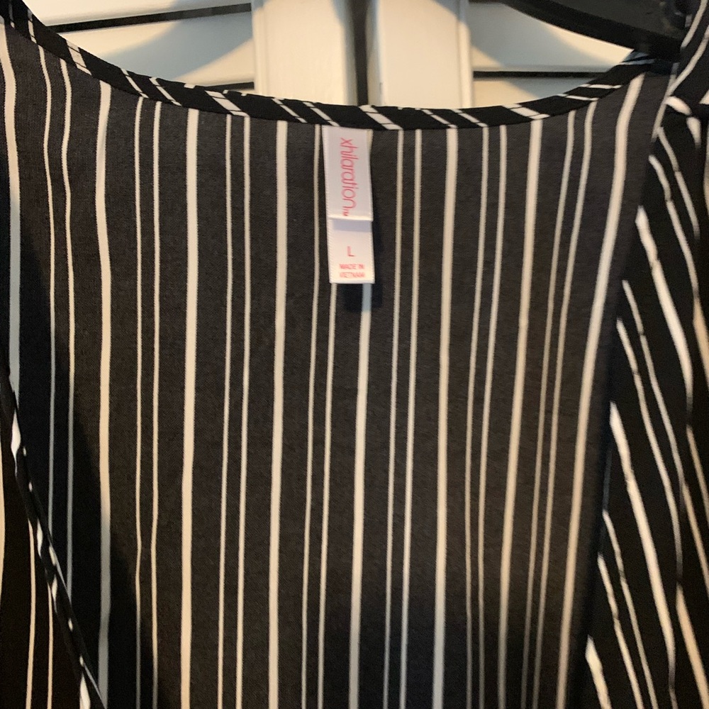 Striped Wrap Top - Picture 3 of 3